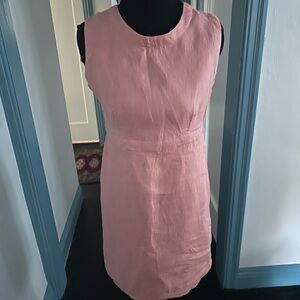 GAP Pink Sheath Mini Dress Sleeveless Crew Neck
